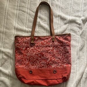 Myra Orange Tote Bag